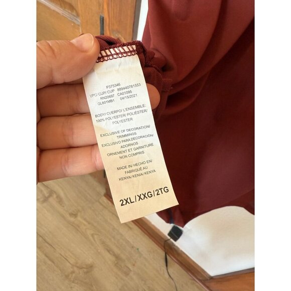 Genuine Dickies Hoodie Long Sleeve Performance Sun Shirt Size XXL Red - Picture 7 of 7